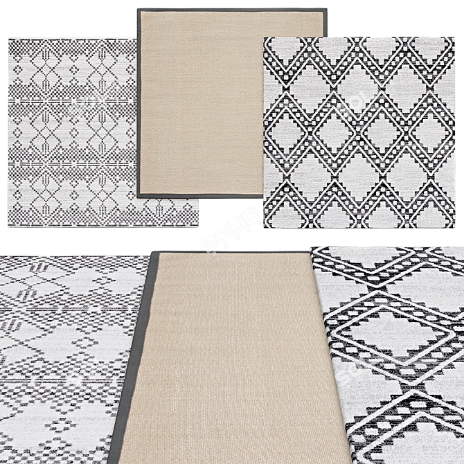 Square Rugs | Various Sizes 3D model image 1