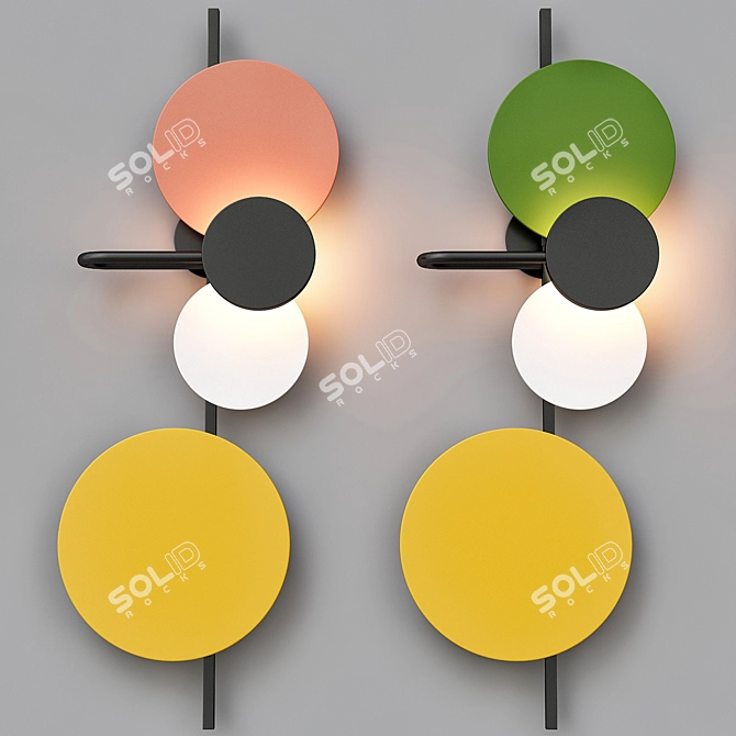 Sur Modern Lamp: Elegant Lighting Solution by Anzazo 3D model image 1