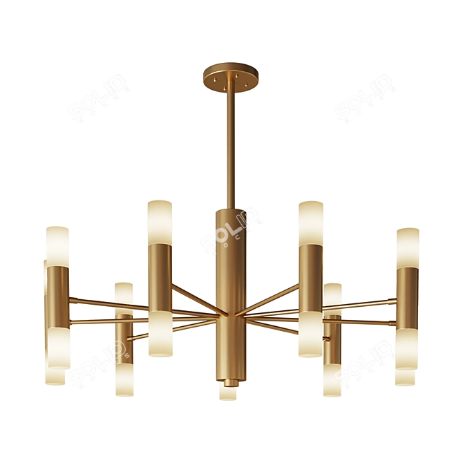 Newport Tendril Chandelier 3D model image 1