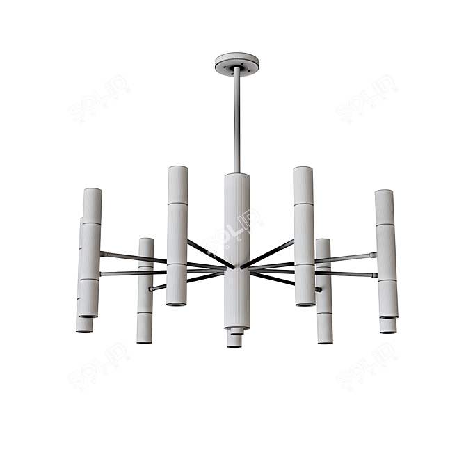 Newport Tendril Chandelier 3D model image 2