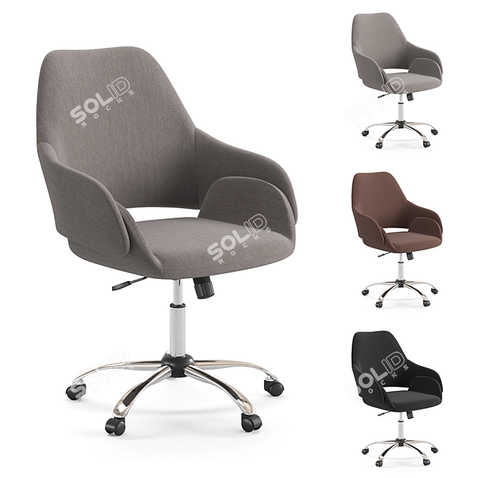 Modern Office Chair 3D model image 8