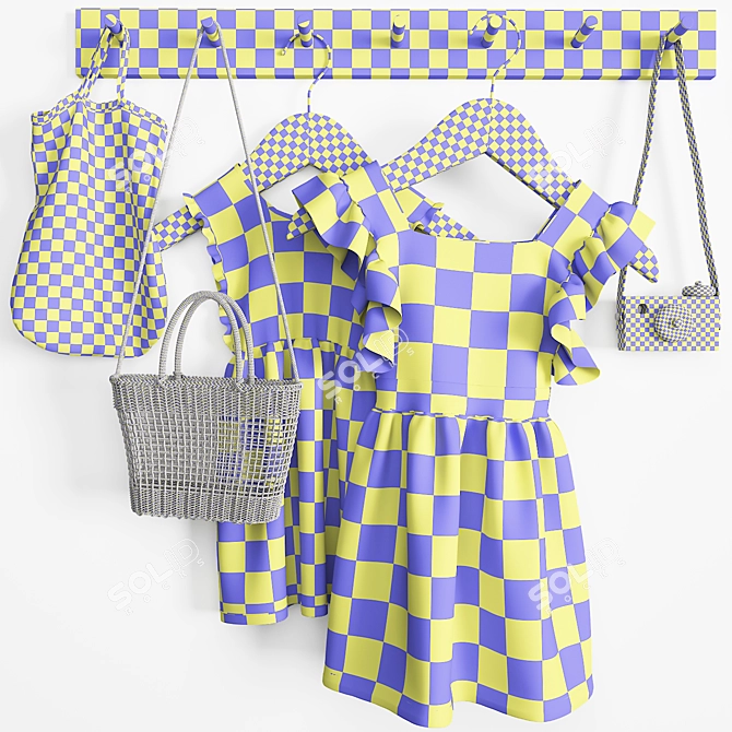 Coordinated Fashion Set 3D model image 4