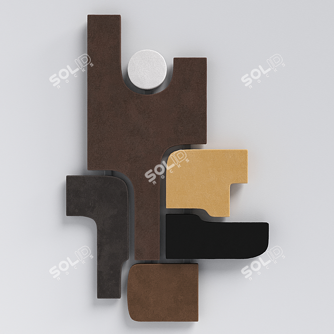 Modern Wall Sculpture: Giobagnara Tabou Parete #4 3D model image 1