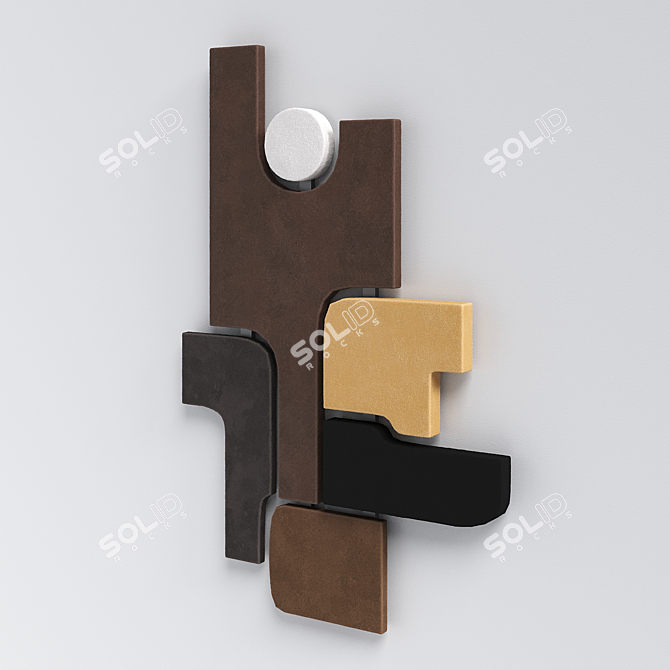 Modern Wall Sculpture: Giobagnara Tabou Parete #4 3D model image 2