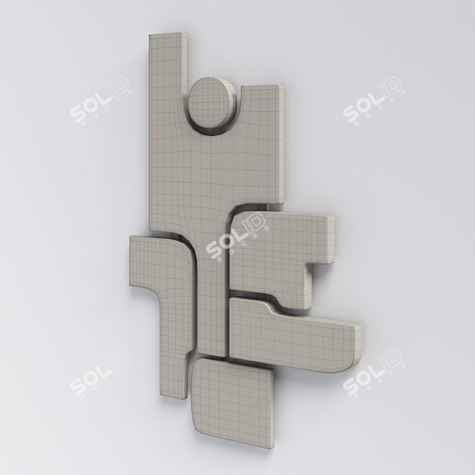 Modern Wall Sculpture: Giobagnara Tabou Parete #4 3D model image 4