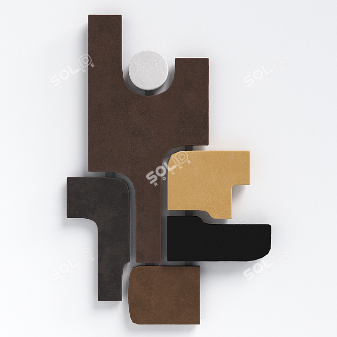 Modern Wall Sculpture: Giobagnara Tabou Parete #4 3D model image 5