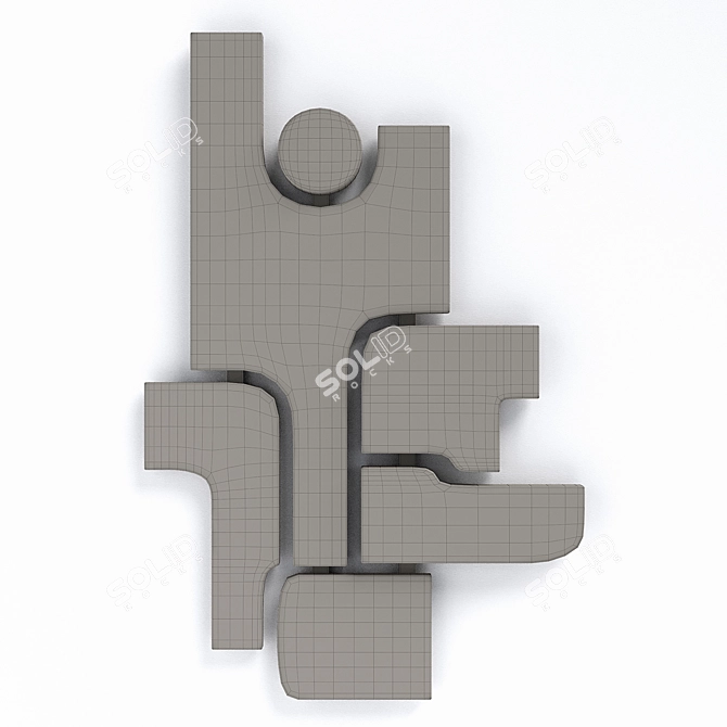 Modern Wall Sculpture: Giobagnara Tabou Parete #4 3D model image 17