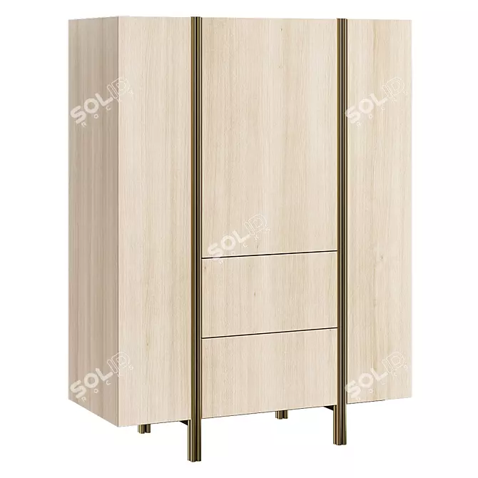  Stylish Cabinet Edge - Versatile Design 3D model image 1