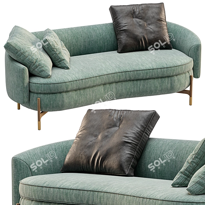 Luxurious Miami Sofa by Cantori 3D model image 3