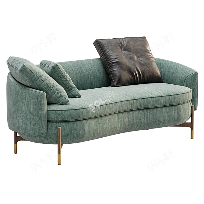Luxurious Miami Sofa by Cantori 3D model image 6