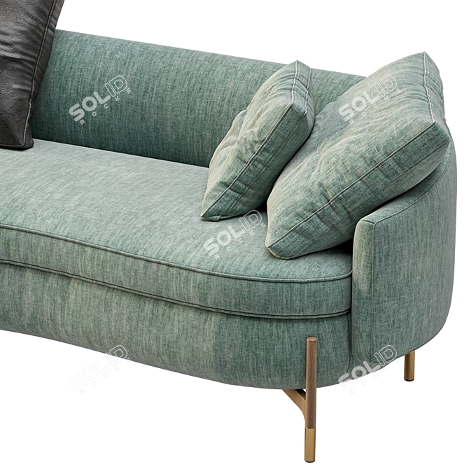 Luxurious Miami Sofa by Cantori 3D model image 7