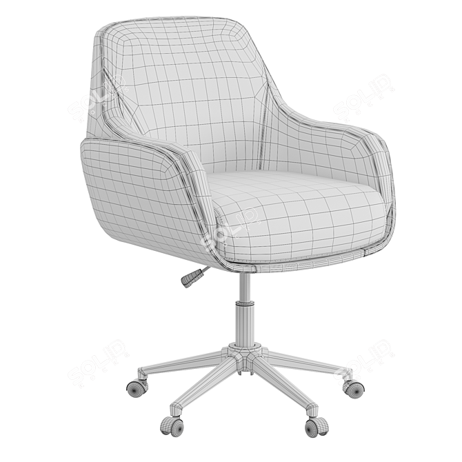 Modern Ergonomic Office Chair 3D model image 4