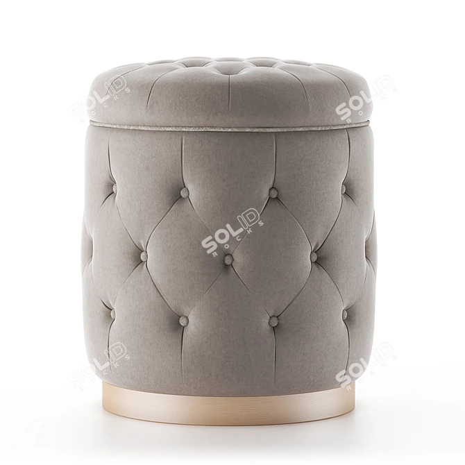 Elegant La Scala Stool 3D model image 1