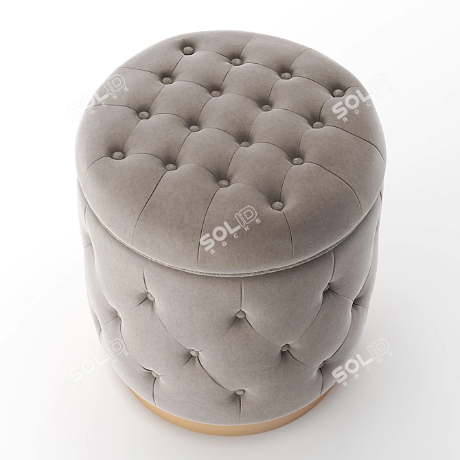 Elegant La Scala Stool 3D model image 2