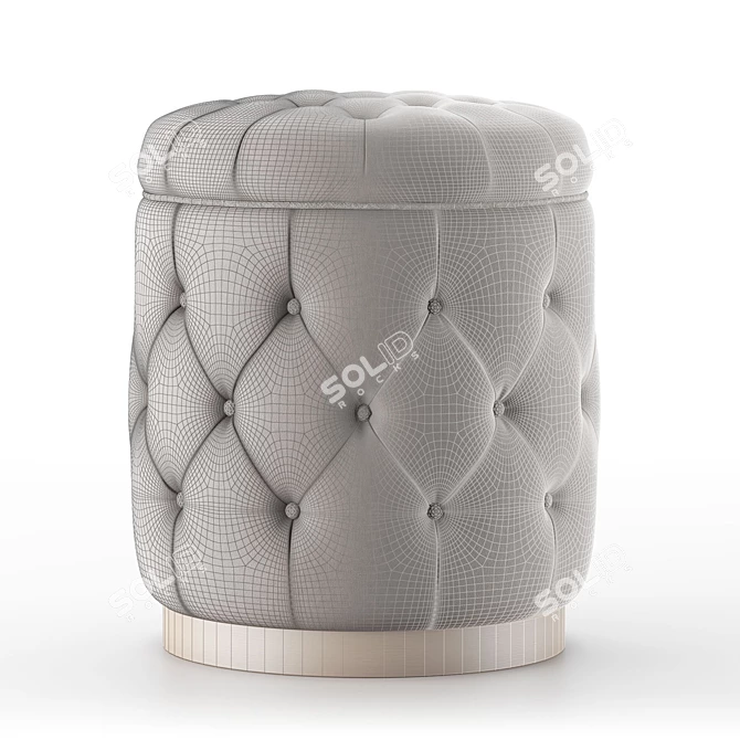 Elegant La Scala Stool 3D model image 3