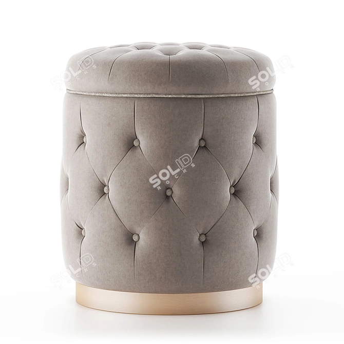 Elegant La Scala Stool 3D model image 4