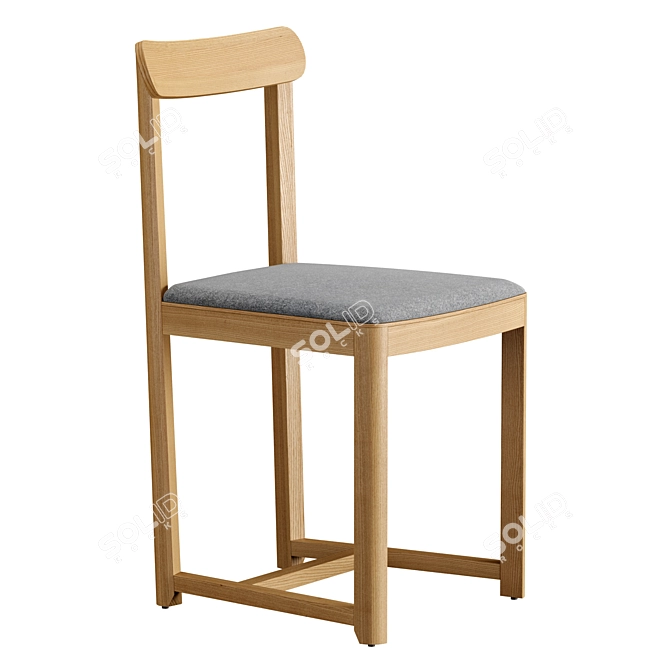 Modern Minimalist Seleri Chair 3D model image 4