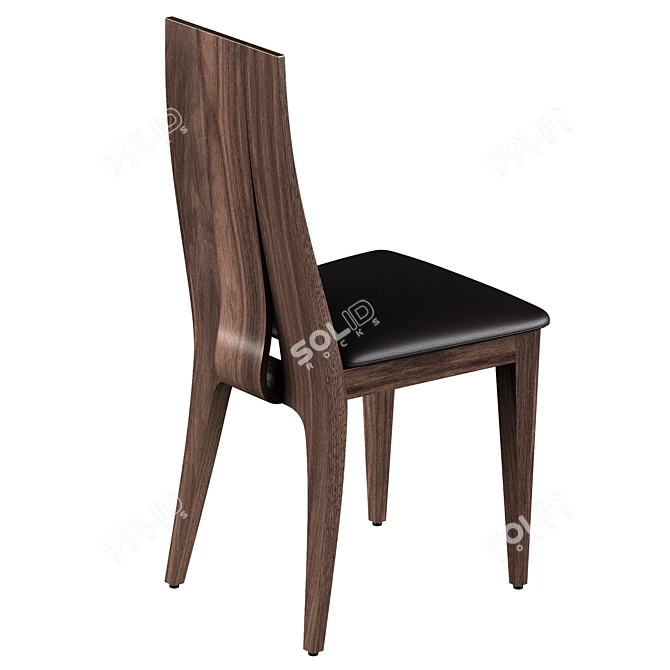  Vietnamese Walnut Dining Set 3D model image 2