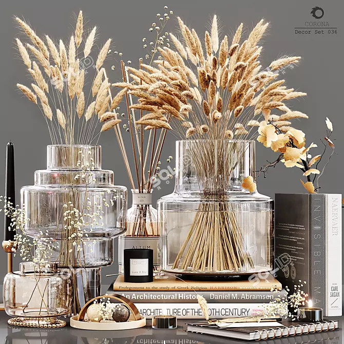 Elegant Decor Set 036: Detailed & High-Quality 3D model image 1