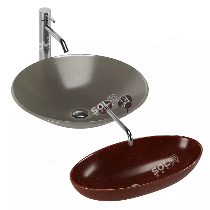 Artelinea Washbasin Set: Innovative Designs & Superior Quality 3D model image 4