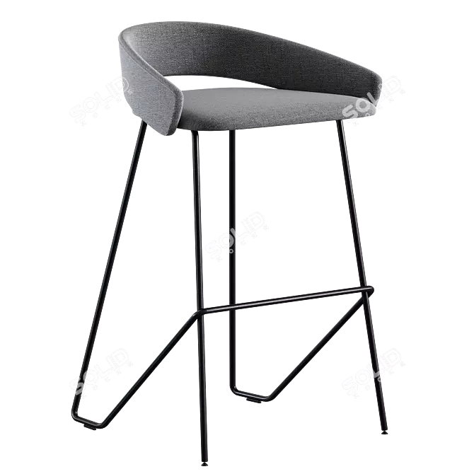 Kastel KIMMI Stool: Sleek and Stylish Seating Solution 3D model image 1