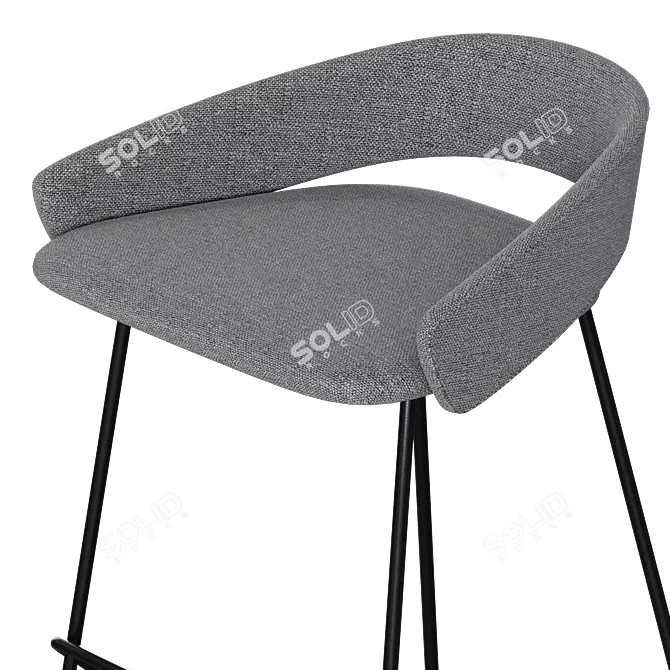 Kastel KIMMI Stool: Sleek and Stylish Seating Solution 3D model image 3