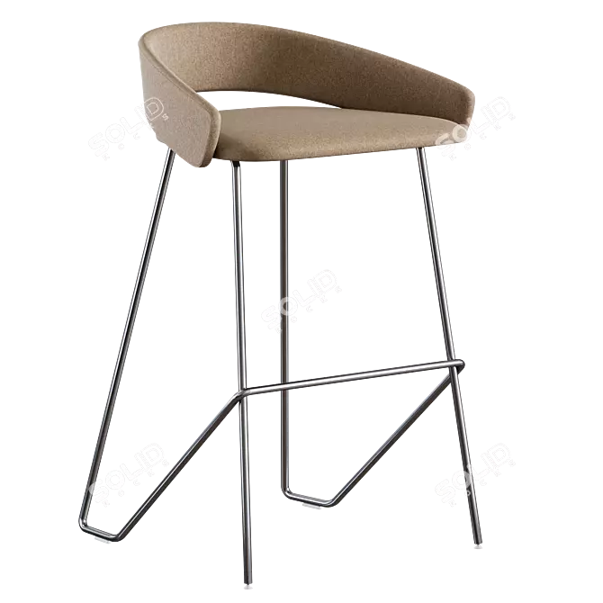 Kastel KIMMI Stool: Sleek and Stylish Seating Solution 3D model image 4