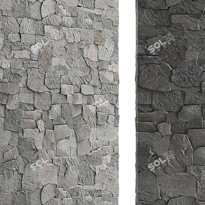 Quartzite Rock Face - High-Res Texture Pack 3D model image 2