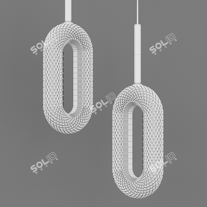 Modern LED Pendant Light Kezia 3D model image 2