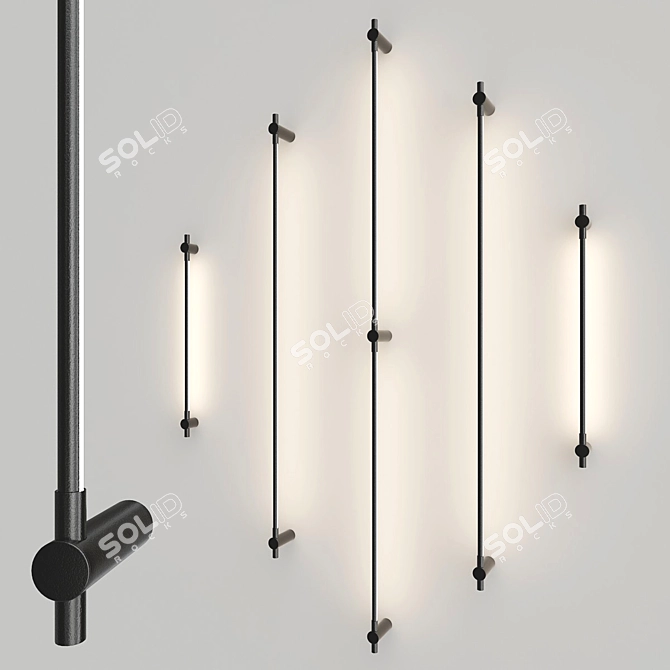Juniper Thin Wall Lamps - Sleek and Stylish! 3D model image 1