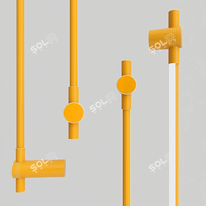 Juniper Thin Wall Lamps - Sleek and Stylish! 3D model image 4