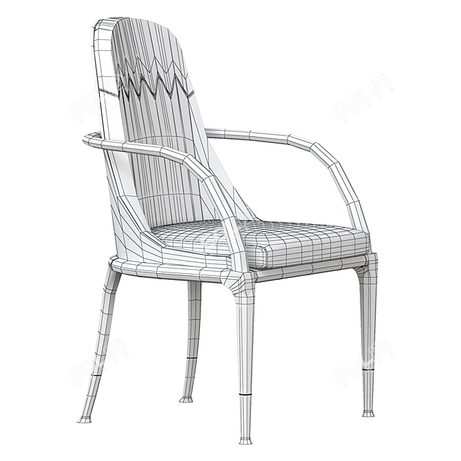 Refined Jera Visionnaire Chair 3D model image 5