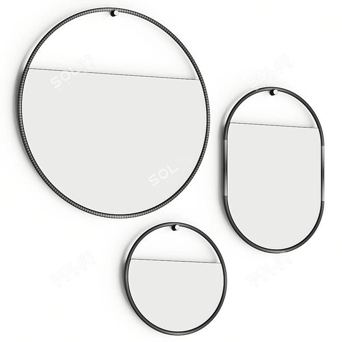 Northern Reflections Circle Mirrors 3D model image 3