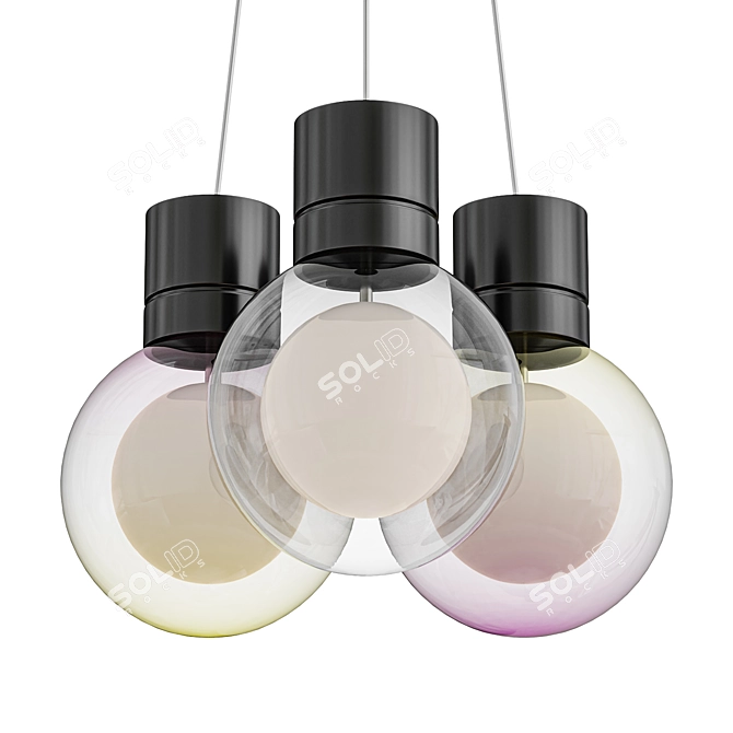 Modern Mina Pendant: Stylish Illumination 3D model image 1