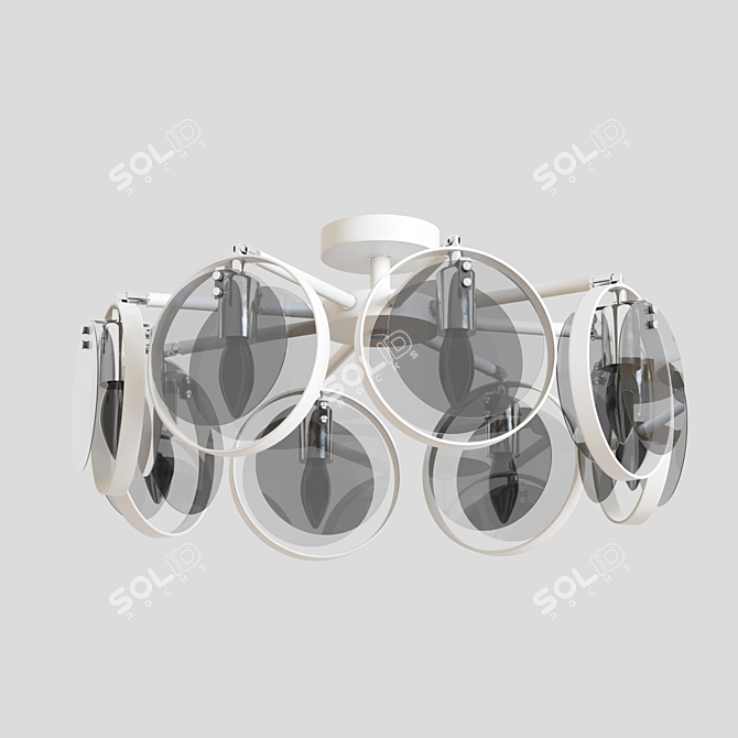 Gallo Loft-style Ceiling Lamp 3D model image 3