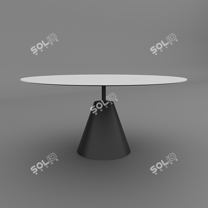 MeshSmooth Table for 3ds Max - High Detailing and Multiple Formats 3D model image 1