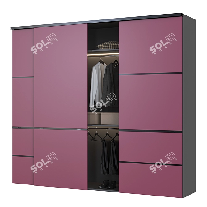 Convertible Edit Poly Cupboard 3D model image 1