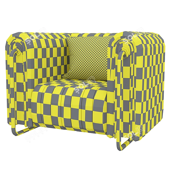 Modern Rivers Armchair | Stylish Design 3D model image 7