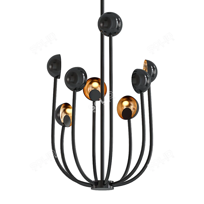 Modern LED Pendant Light 3D model image 1