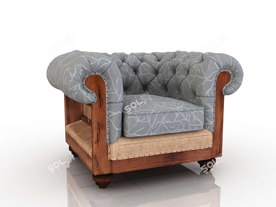 3D Loft Chair: Modern Stylish Design 3D model image 1