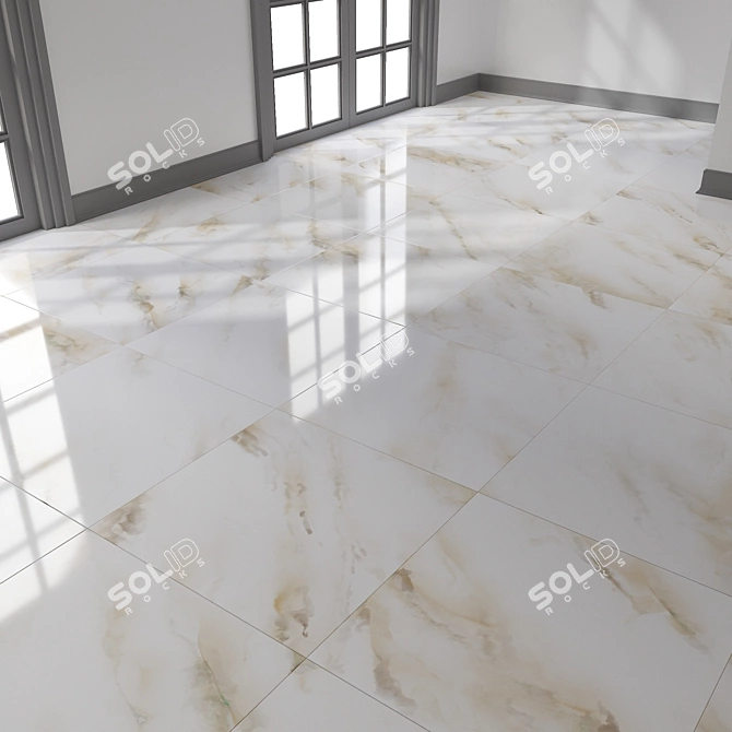 Calcatta Marble: Seamless 4K Floor 3D model image 7