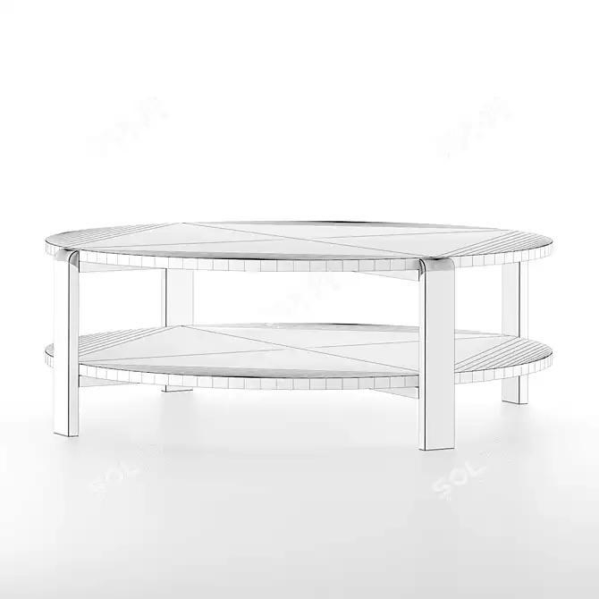 Sleek and Stylish: DEVON Coffee Table 3D model image 4