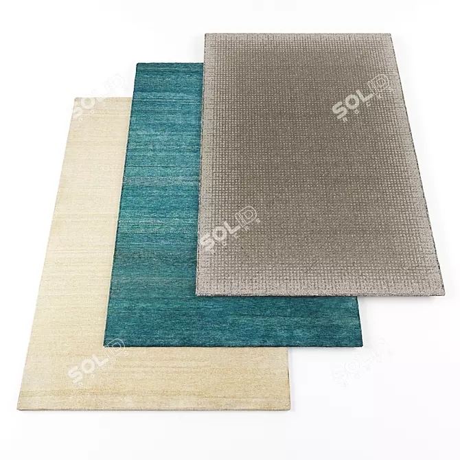 High Resolution Rugs Set 3D model image 1