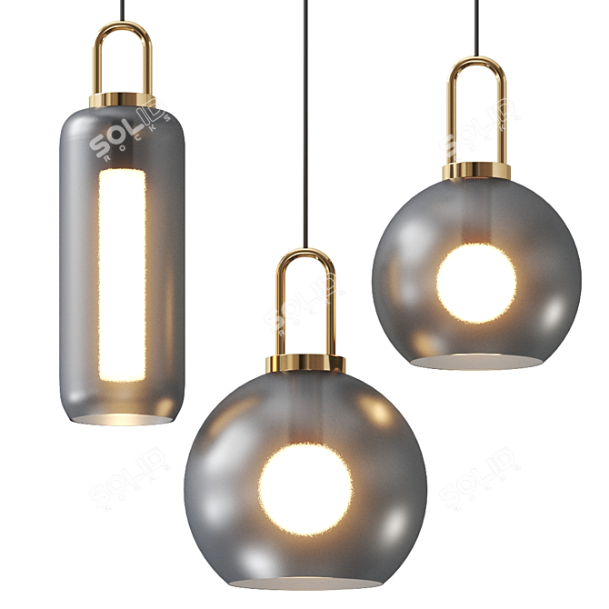 Mintbliss Iona Pendant: Elegant Lighting Solution 3D model image 1