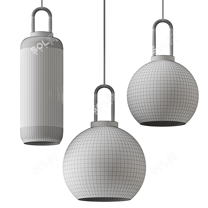 Mintbliss Iona Pendant: Elegant Lighting Solution 3D model image 2