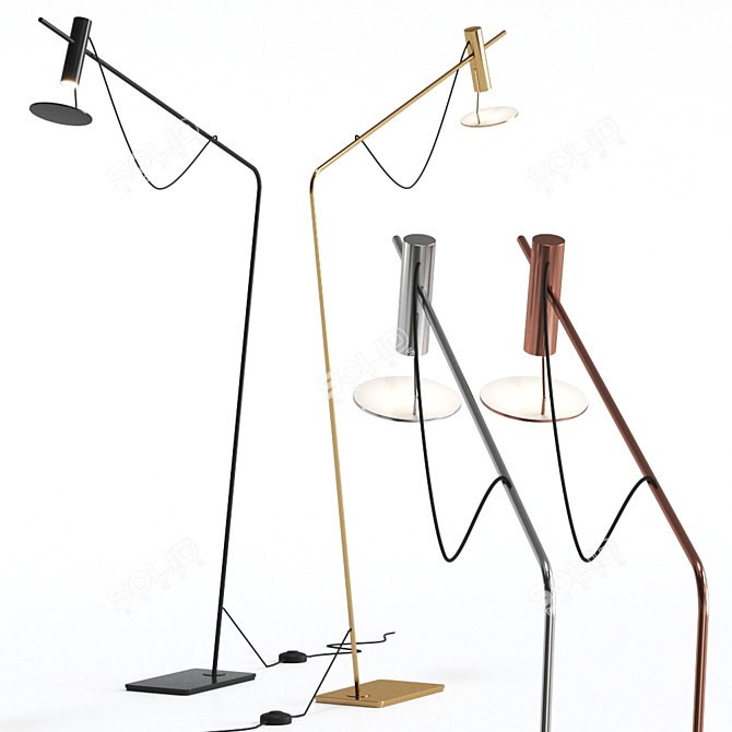 Colosseo Contemporary Floor Lamp 3D model image 1