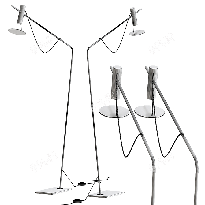 Colosseo Contemporary Floor Lamp 3D model image 2