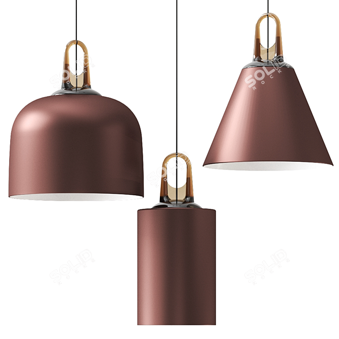 Modern JIM Pendant Lamp: Elegant Illumination 3D model image 2