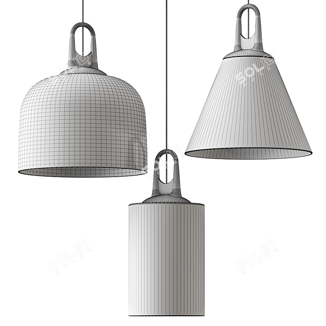 Modern JIM Pendant Lamp: Elegant Illumination 3D model image 4