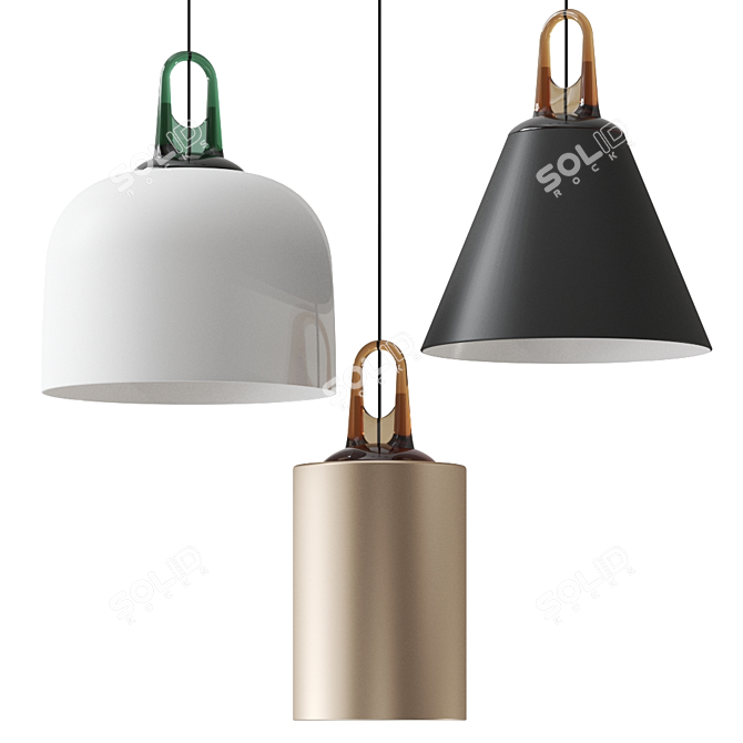 Modern JIM Pendant Lamp: Elegant Illumination 3D model image 5